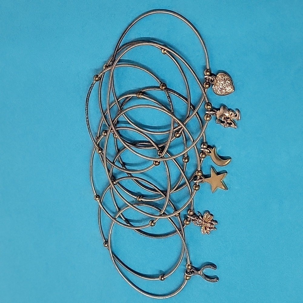 Lot of 11 Y2K Mini Slinky Stretch Bracelets